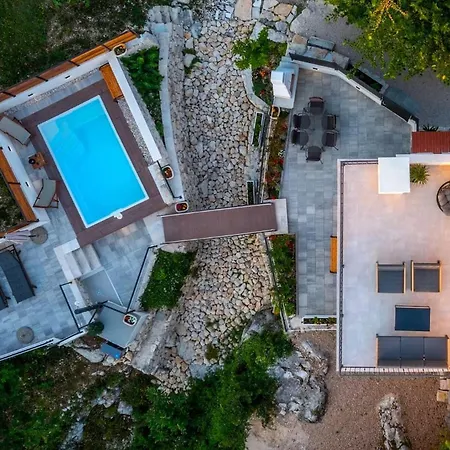 펜션 Didovina Mit Pool Und Meerblick