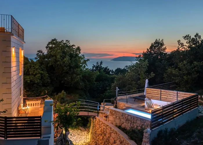 펜션 Didovina Mit Pool Und Meerblick